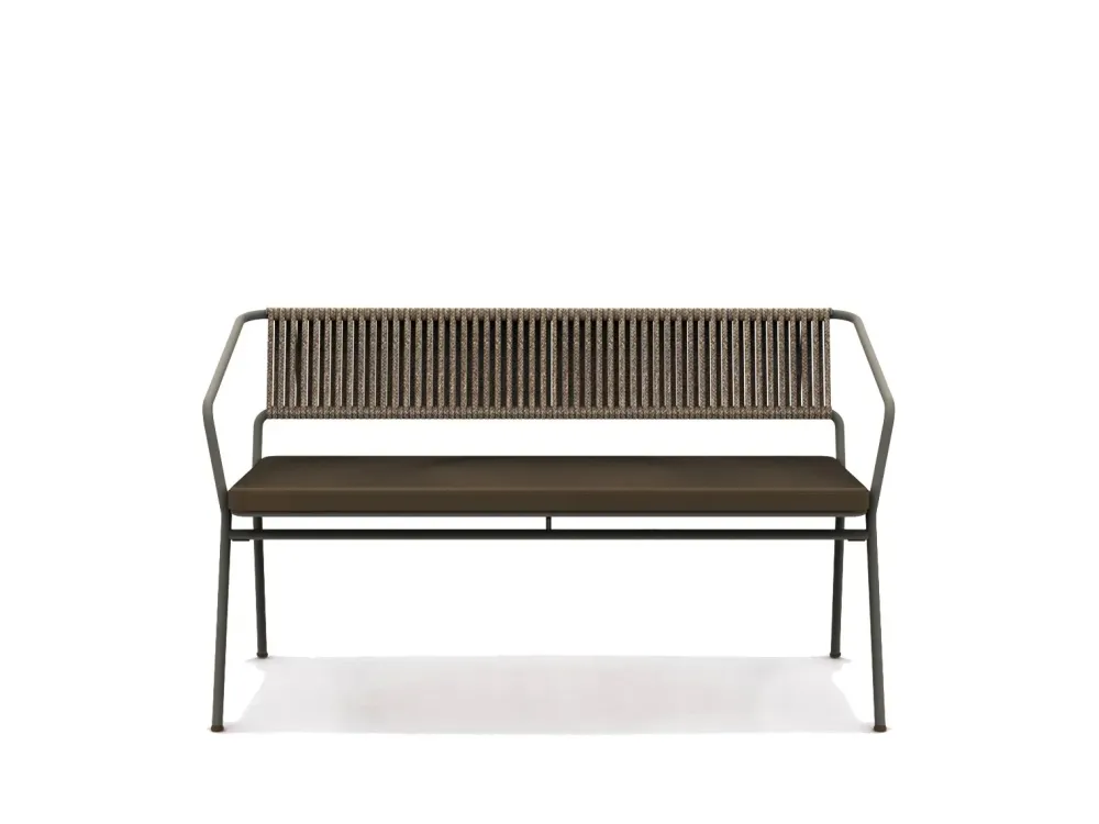 Vermobil Divano da giardino modello Divano 2 posti slot bronzo - SCONTATO- Divani Da Giardino