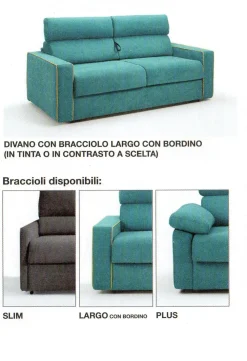 Salvetti Divano Dakar in Tessuto sfoderabile  di scontato 40%- Divani Letto|Divani