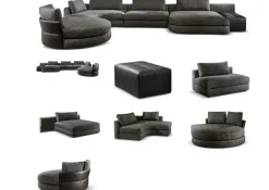 Cantori Divano design modello Oasi scontato- Divani