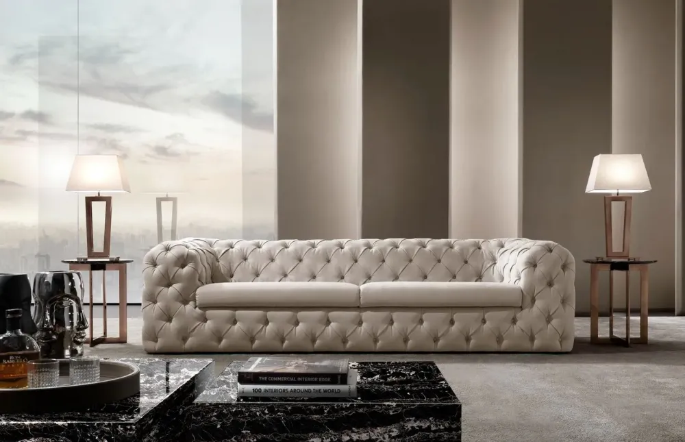 Divano design pelle Divano luxury new yok di con sconto del - 35%^Md work Outlet