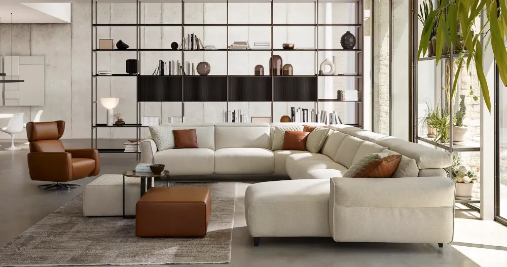 Divano design tessuto Firenze di con sconto del - 30%^Rosini New