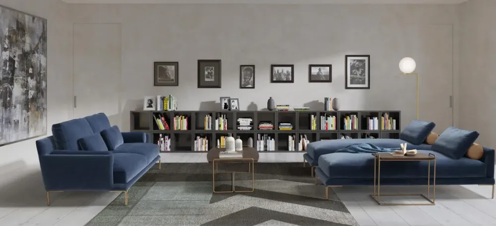 Musa Salotti Divano design tessuto mod. plug in di con sconto del - 35%- Divani