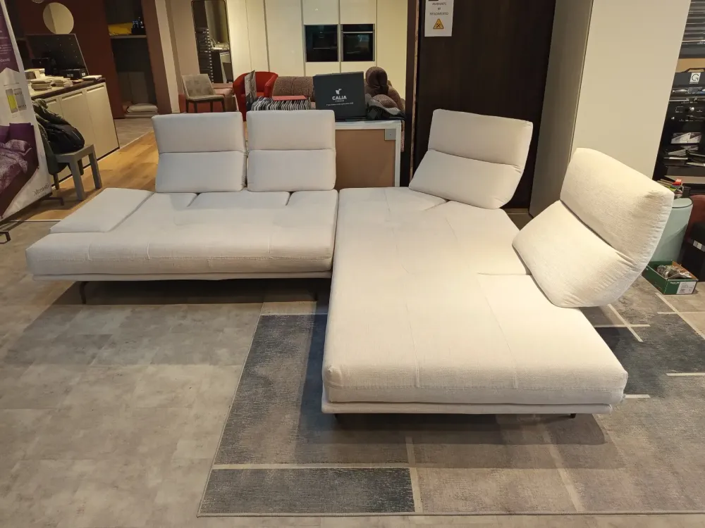 Outlet Divano Divano italia boero in Tessuto sfoderabile di scontato 58% Divani