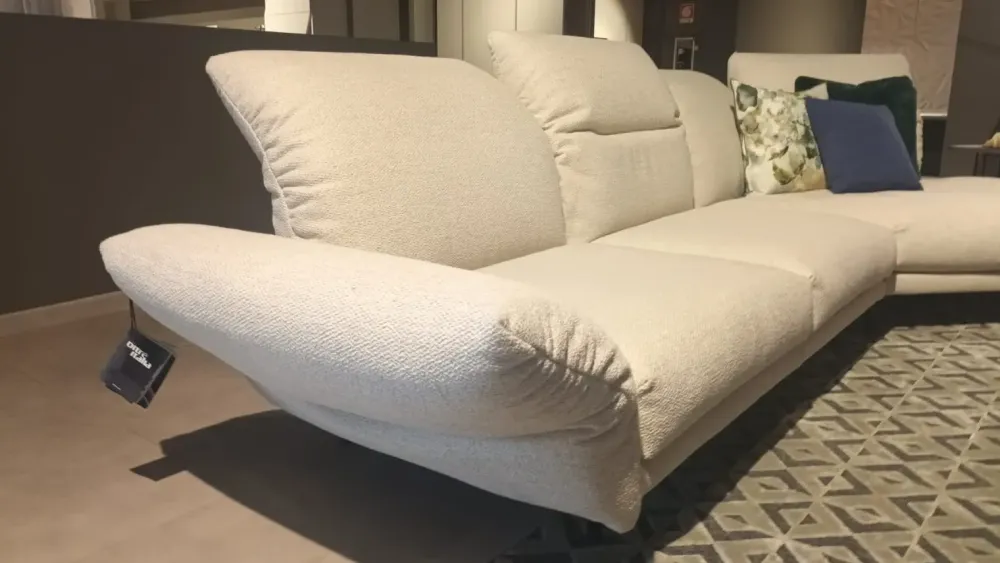 Divano Divano con penisola online ditreitalia tessuto in piuma a prezzo scontato^Ditre Italia Discount