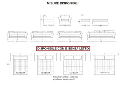 Md work Divano Divano diversi colori di rivestimento piuma in Tessuto a 3790€- Divani