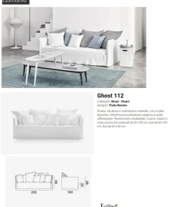 Divano Divano ghost 112 in OFFERTA - 25%^Gervasoni Discount