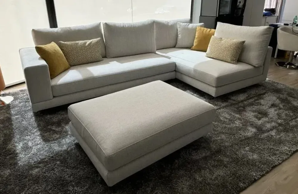 Artigianale Divano Divano in tessuto italiano monder in Tessuto sfoderabile di scontato 44%- Divani