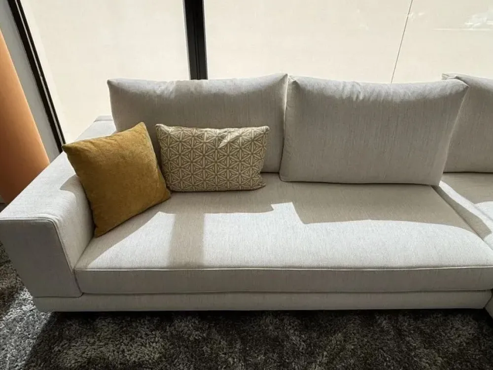 Artigianale Divano Divano in tessuto italiano monder in Tessuto sfoderabile di scontato 44%- Divani