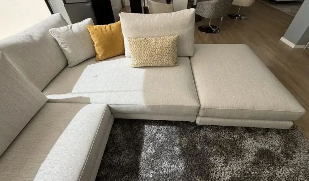 Artigianale Divano Divano in tessuto italiano monder in Tessuto sfoderabile di scontato 44%- Divani