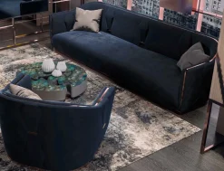 Divano Divano luxury velluto acciaio   a prezzi outlet^Md work Discount