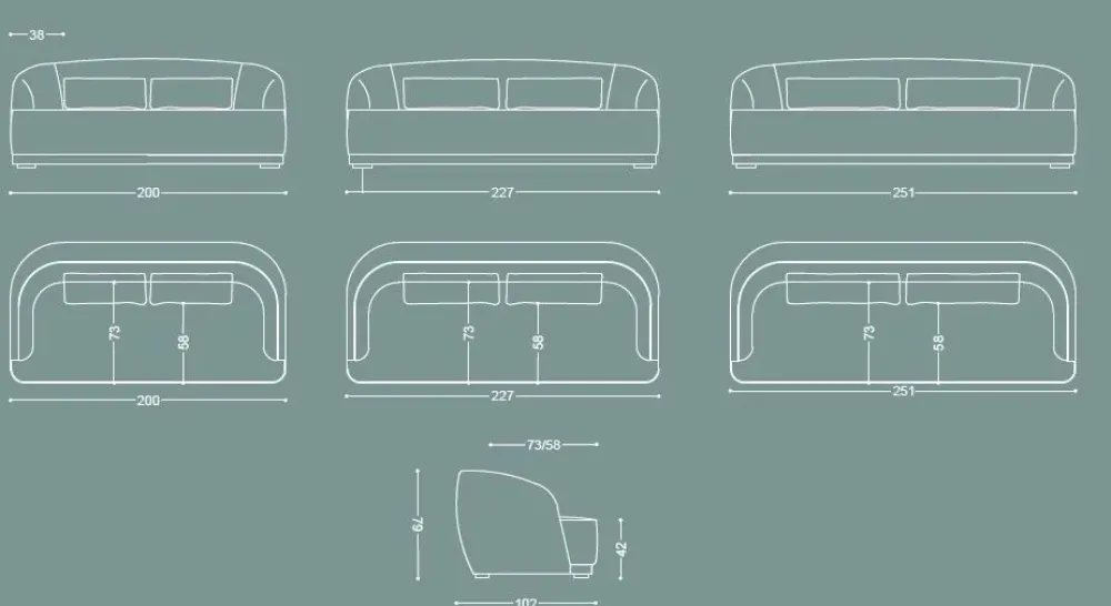 Divano Divano memory waterlily luxury italia in OFFERTA - 48%^Md work Clearance