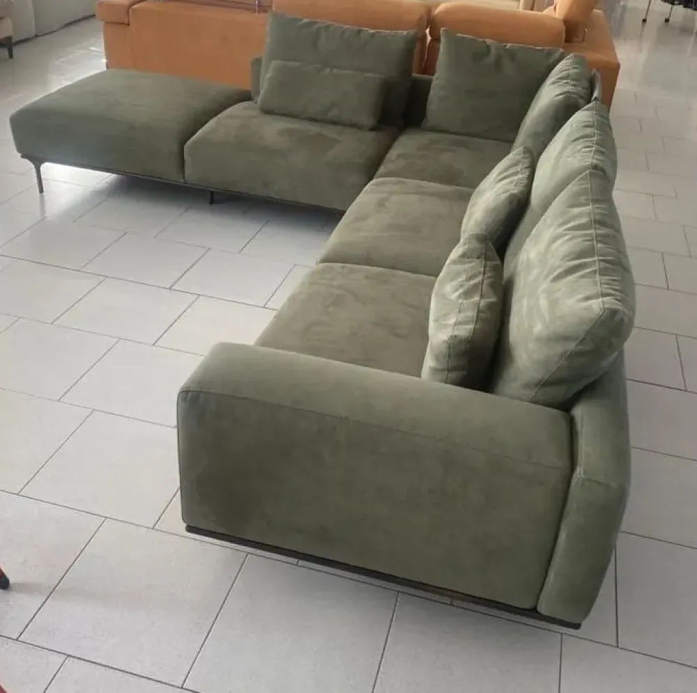 Md work Divano Divano mod italia in nabuko anti macchia a PREZZO OUTLET scontato del 52%- Divani