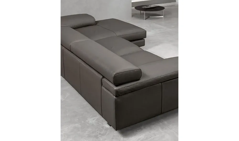 Divano Divano mod.nikita rivestito in pelle fiore in promo-sconto del 50% pelle in poliuretano a prezzo scontato^Excò Outlet