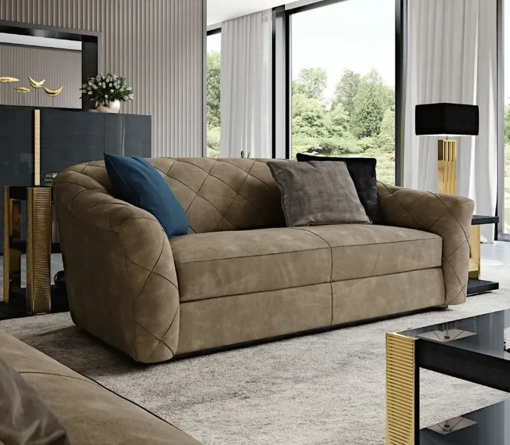 Md work Divano Divano nabuk alta qualità in Offerta Outlet- Divani