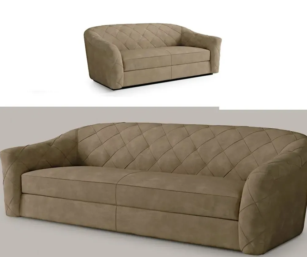 Md work Divano Divano nabuk alta qualità in Offerta Outlet- Divani