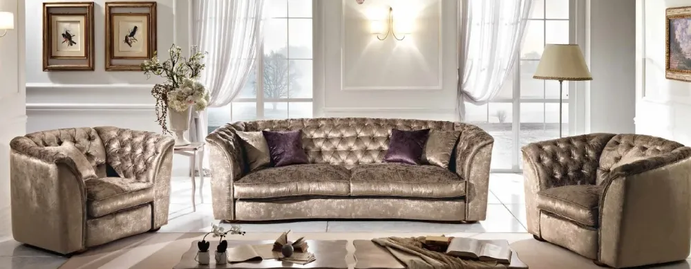 Online Divano Divano piu poltrone velluto vari colori : SCONTO ESCLUSIVO Divani