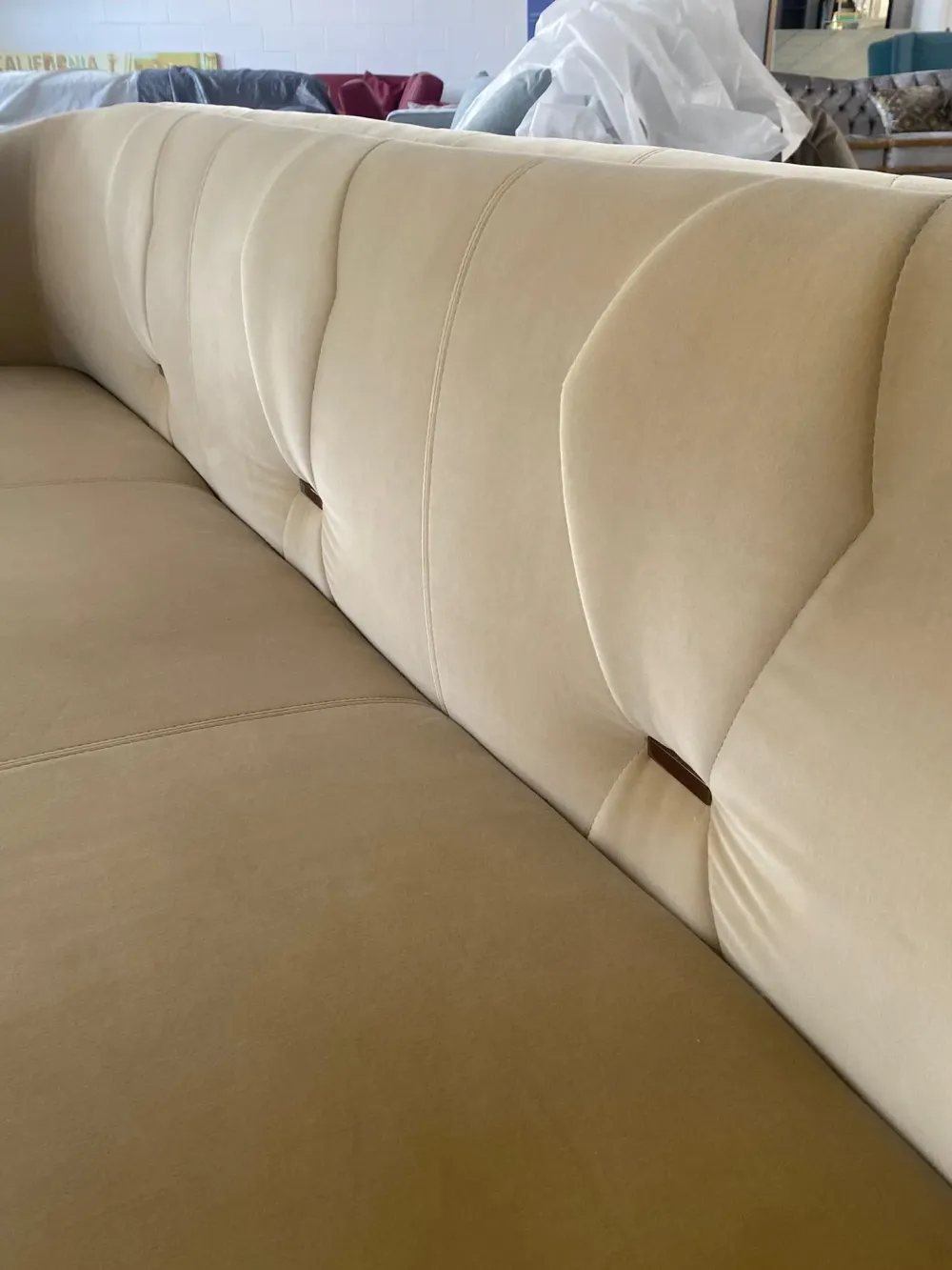 Md work Divano Divano pronta consegna luxury acciaio velluto in Offerta Outlet- Divani