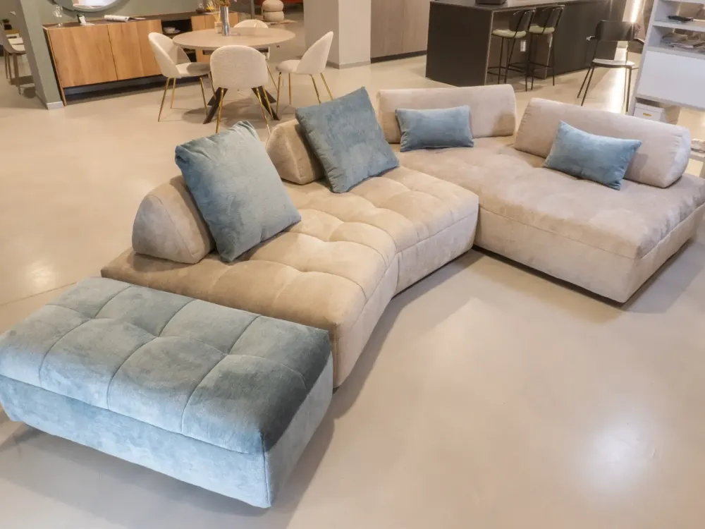 Discount Divano Divano reed in Tessuto sfoderabile di scontato 51% Divani