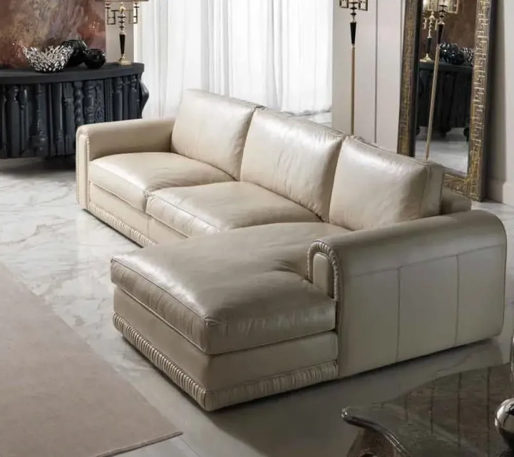 Md work Divano Divano veneziano doppio ricamo piumex in OFFERTA - 40%- Divani