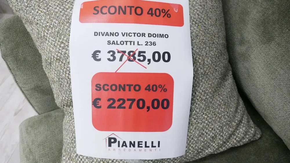 Doimo Salotti Divano Victor PREZZI OUTLET sconto 40%- Divani