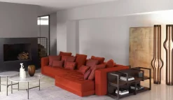 Flou Divano Doze in Tessuto sfoderabile a prezzo riservato- Divani