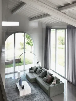 Flou Divano Doze in Tessuto sfoderabile  a prezzo riservato- Divani