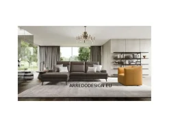 Discount Divano Emmet pelle in poliuretano a prezzo Outlet Divani