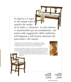 Falegnameria Italiana Divano F426 di in stile classico a prezzo scontato- Divani