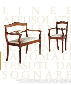 Divano F428/i di in stile classico in Offerta Outlet^Falegnameria Italiana Outlet