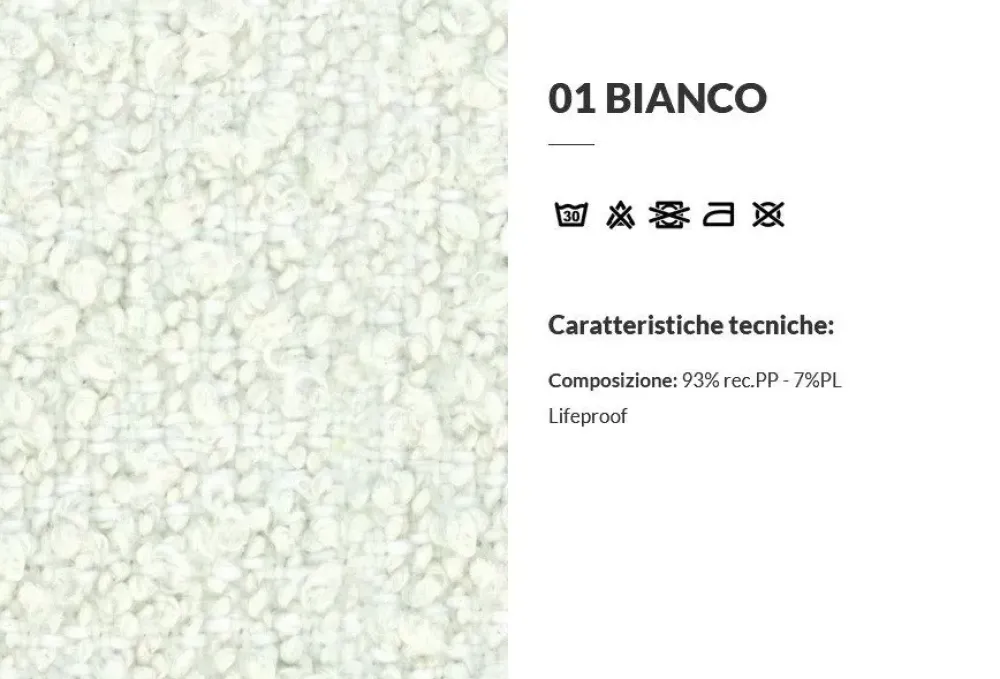 Divano Float tessuto in poliuretano a prezzo scontato^Felis New