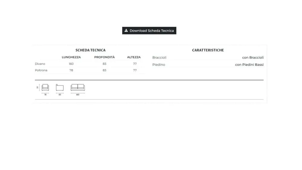 Online Divano Giorgy di in stile moderno a prezzo scontato Divani