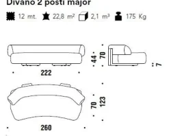 Moroso Divano Gogan scontato! Acquista ora e risparmia!- Divani