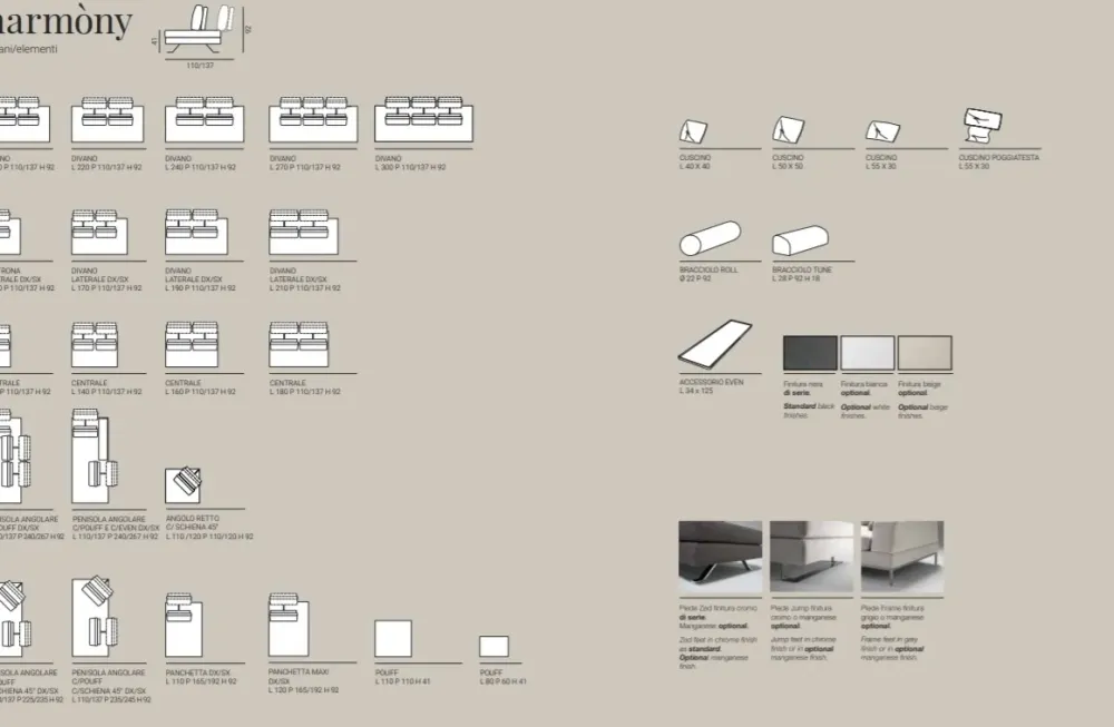 Sale Divano Harmony ad un prezzo conveniente Divani