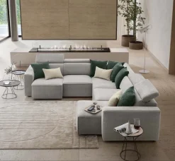 Outlet Divano Hill di in stile moderno in Offerta Outlet Divani