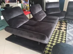 Divano in Microfibra stile design modello Chamonix scontato - 49%^Nicoletti Home Outlet