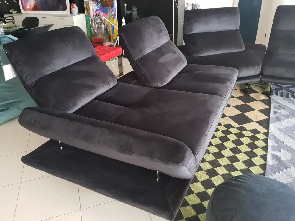 Divano in Microfibra stile design modello Chamonix scontato - 49%^Nicoletti Home Outlet