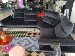 Divano in Microfibra stile design modello Chamonix scontato - 49%^Nicoletti Home Outlet