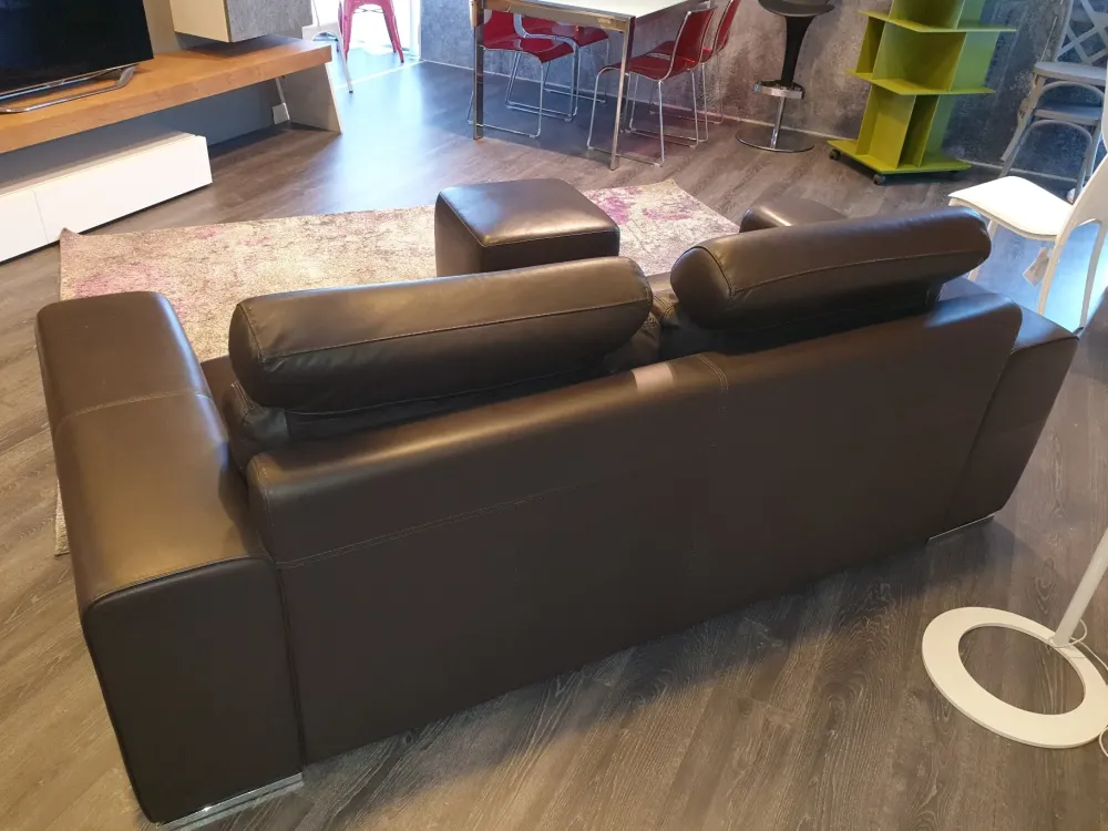 Divano in Pelle Manhattan salotti^Alberta Discount