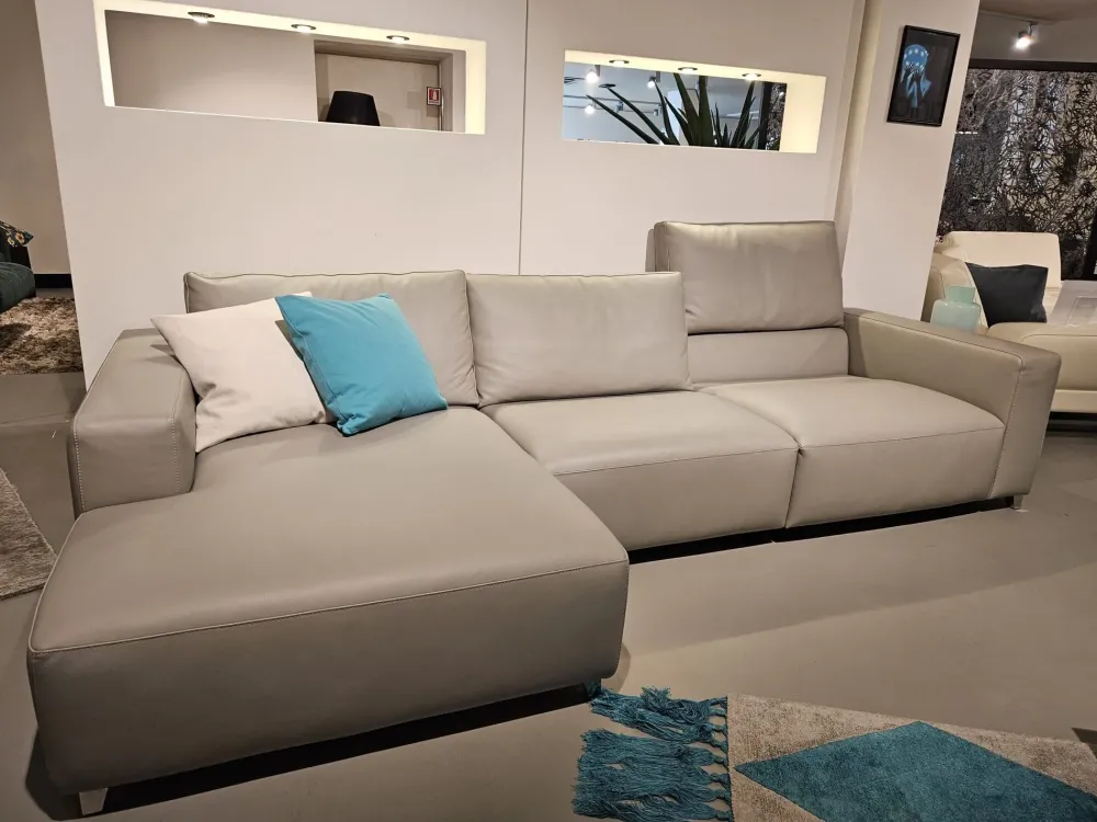 Divanidea Divano in Pelle stile moderno modello Horizon scontato - 32%- Divani