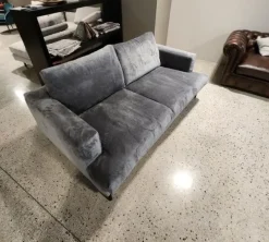 New Divano in piuma pronta consegna tessuto firmato alessandro bini in Tessuto a prezzo scontato Divani