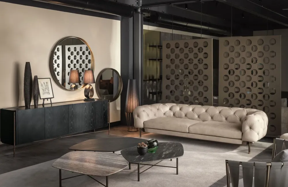 Best Divano in Tessuto non sfoderabile Atenae di Divani