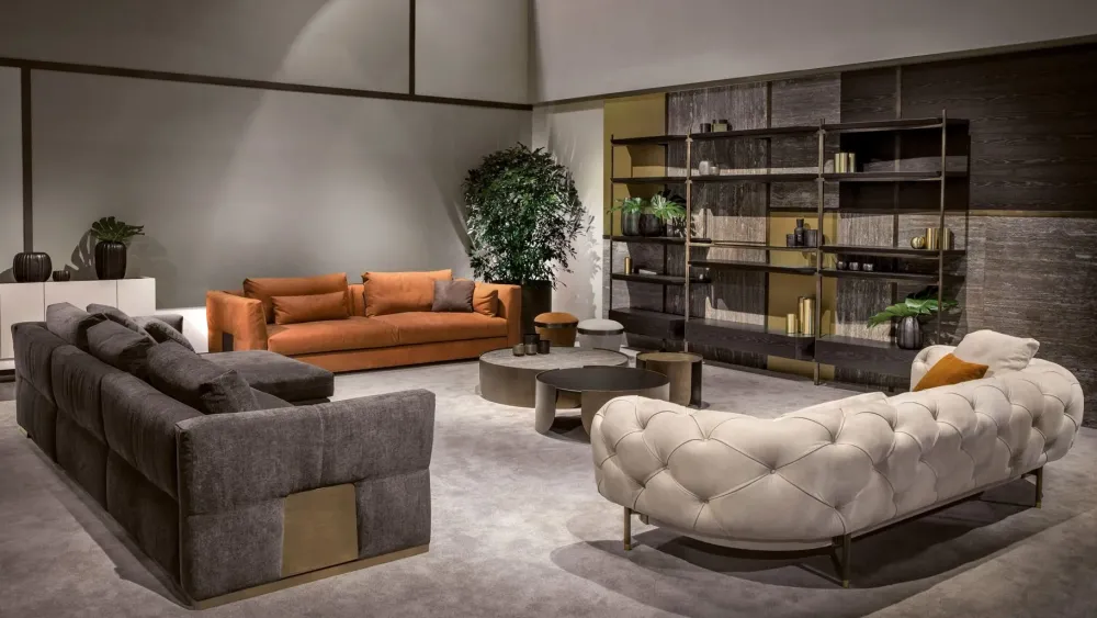 Best Divano in Tessuto non sfoderabile Atenae di Divani