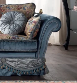 Divano in Tessuto stile classico modello Divano classico veneziano diversi rivestimenti scontato - 38%^Md work Hot