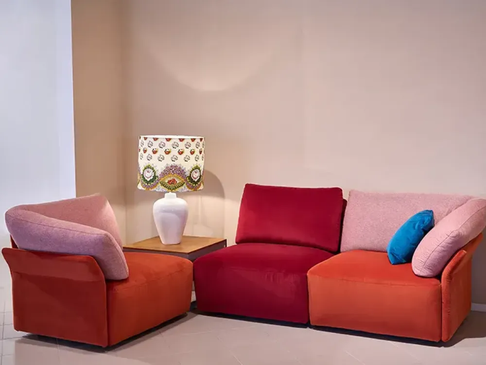 Divano in Tessuto stile design modello Ibis_2 art. 1156_2 scontato - 60%^Calia