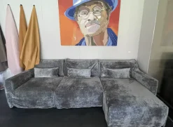 Divano in Tessuto stile design modello Divano ciniglia scontato - 65%^ZR