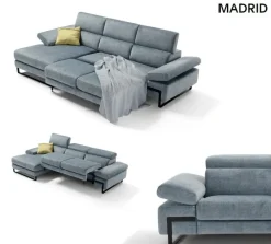 Divano in Tessuto stile design modello Madrid scontato - 50% Divani