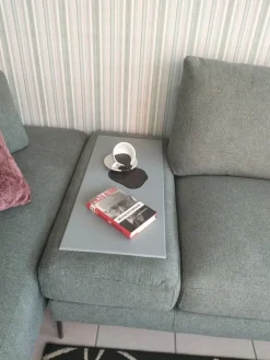 Biba Salotti Divano in Tessuto stile design modello Tangram silver scontato - 42%- Divani