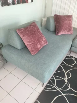 Biba Salotti Divano in Tessuto stile design modello Tangram silver scontato - 42%- Divani