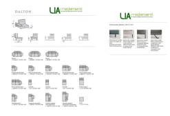 Samoa Divano in Tessuto stile moderno modello Dalton scontato - 35%- Divani