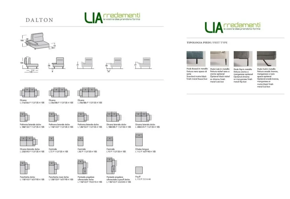 Samoa Divano in Tessuto stile moderno modello Dalton scontato - 35%- Divani